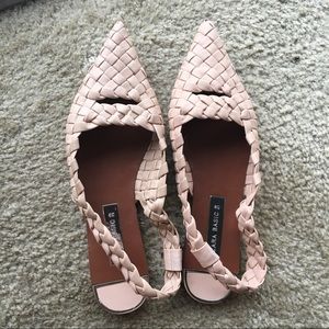Pink flat shoes